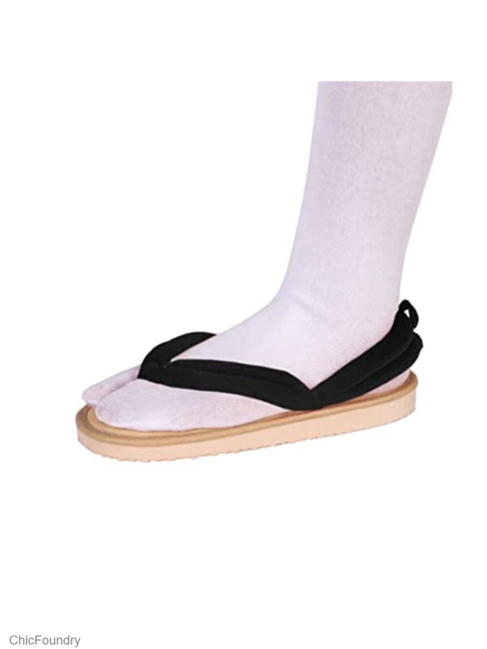 Anime Cosplay Clog Sandals with Socks & Anti-Skid Belt PVC Sole